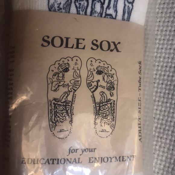 Sole Sox Unisex Tube Socks Anatomically accurate with Reflexology points - Picture 2 of 12